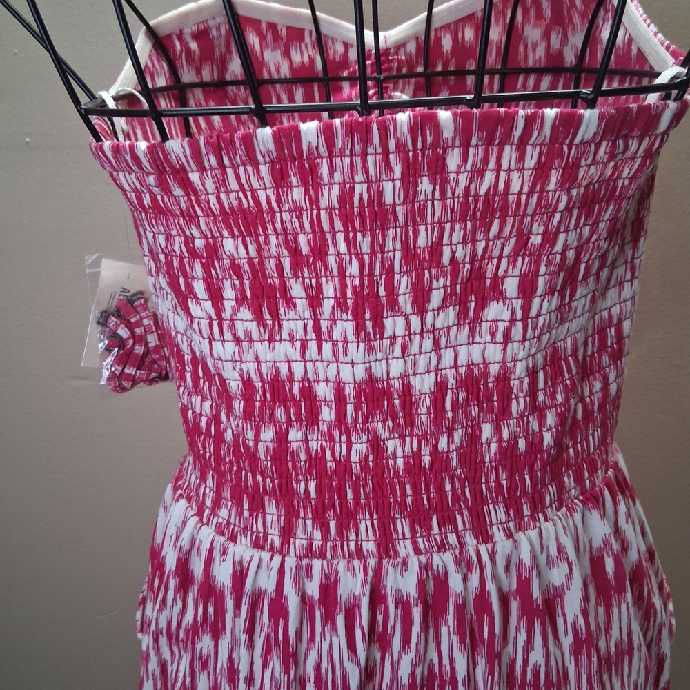 Aéropostale Strapless Pink Ikat Dress - Size M - New with Tags and Straps - Picture 5 of 12